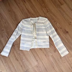 Joie Pastel Stripe Crop Blazer Size Small